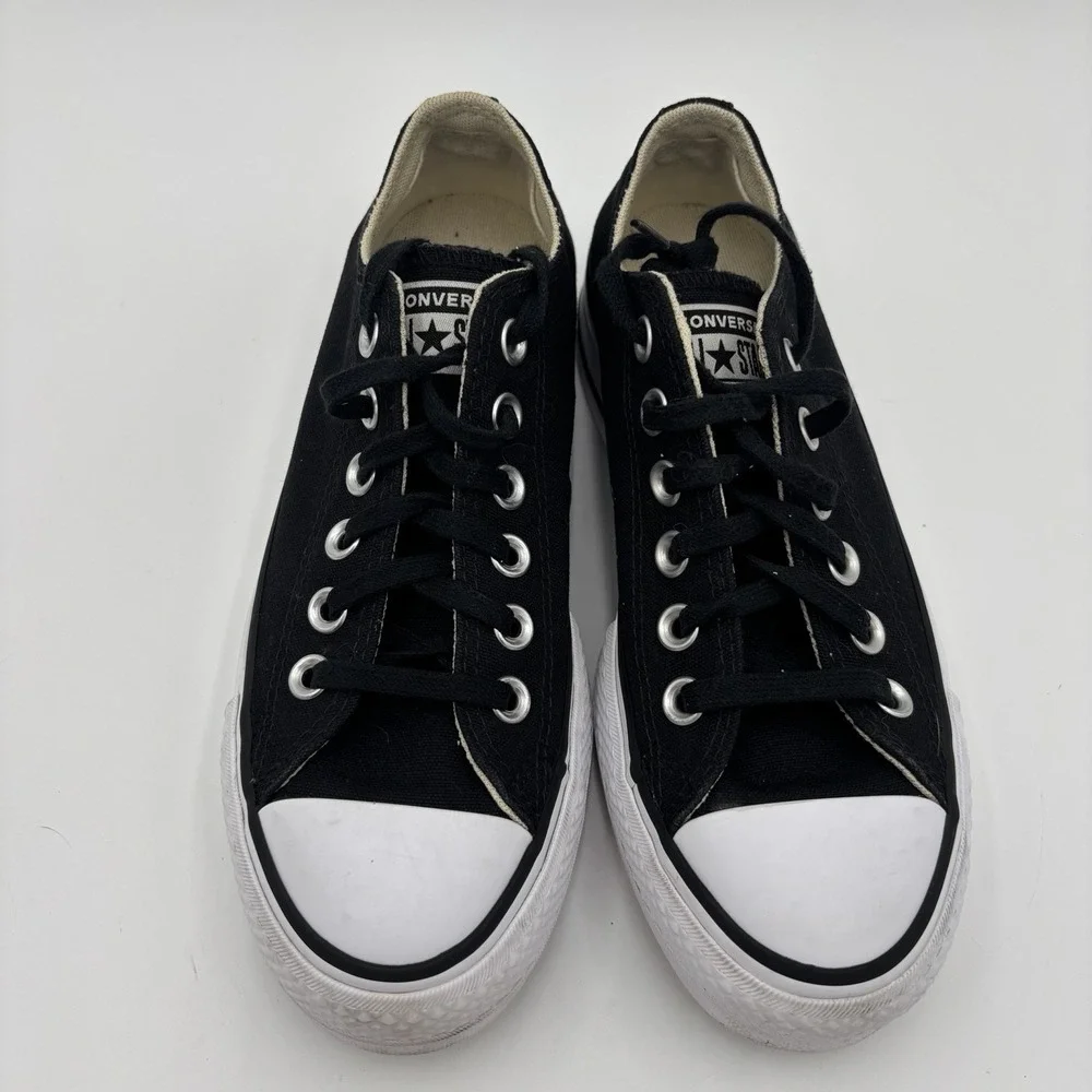 Converse Chuck Taylor All Star Lift OX Platform Black White Chunky Women's 5.5